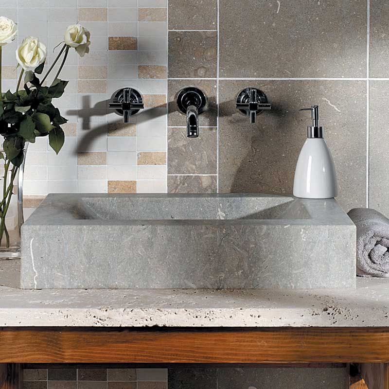 Olive Green Limestone Tile - 2