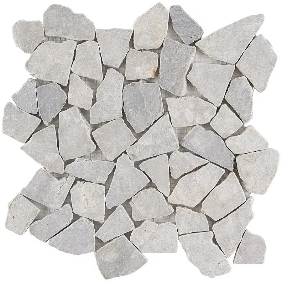 Pebblestone Tumbled Tile - 11.81" x 11.81" / Black Lava - 2