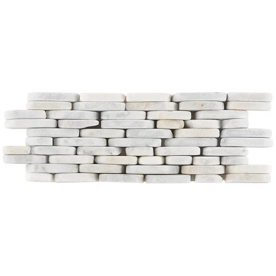 Pebblestone Stacked Sliced Tile - 4" x 10.75" / Alor Black - 6