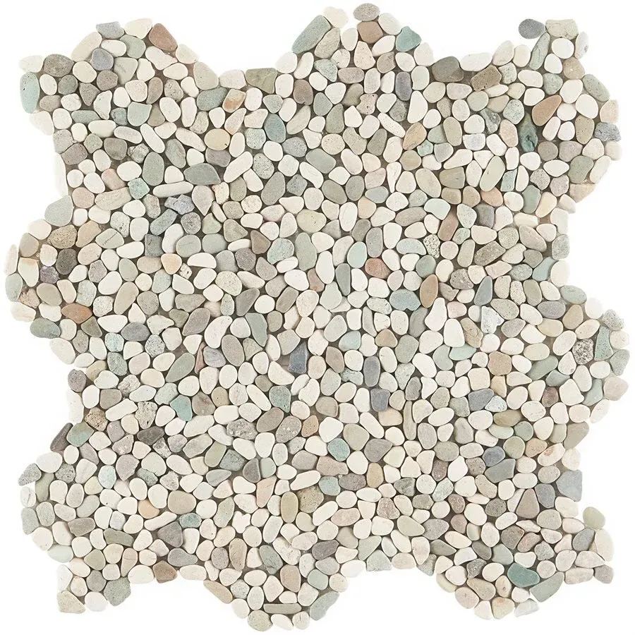 Pebblestone Micro Tile - 11.81" x 11.81" / Black Lava - 2