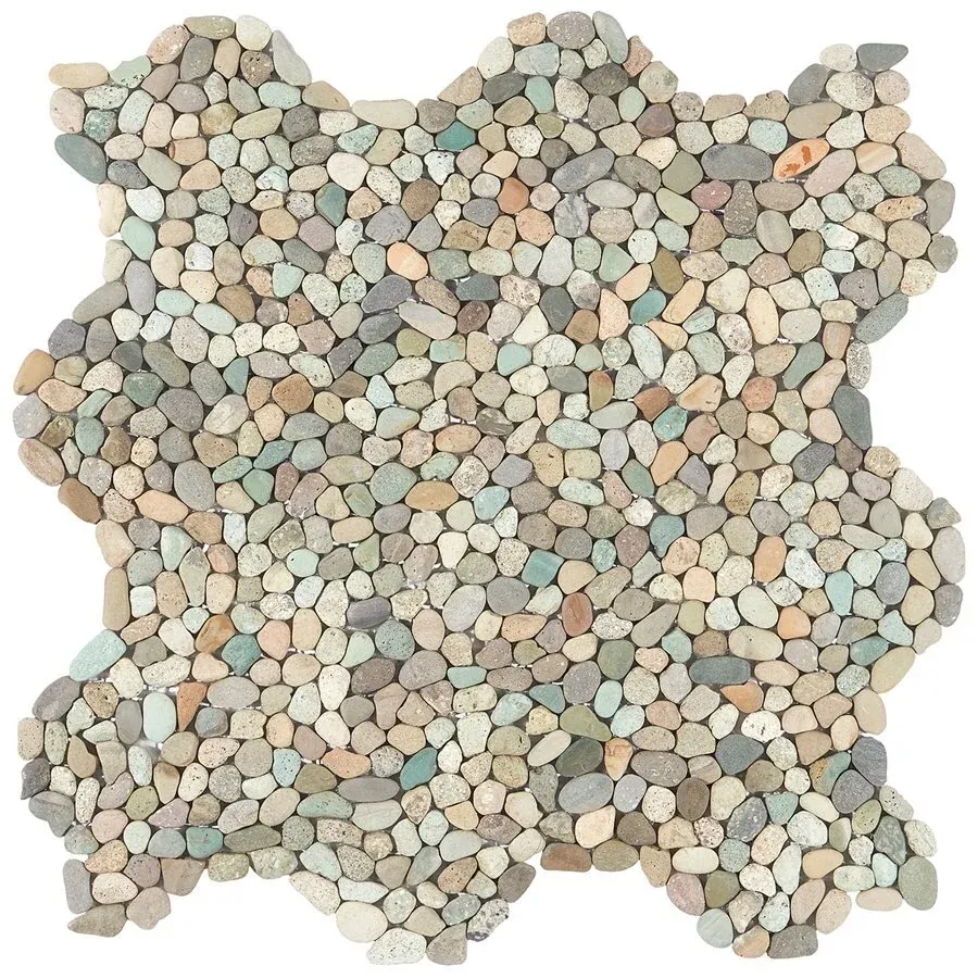 Pebblestone Blend Micro Tile - 11.81" x 11.81" / Sumatra