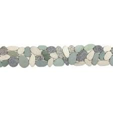 Pebble Speckled Rectified Matte Interlocking Border - 4" x 12" / Grey - 2